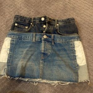 Zara jean skirt size XS.  Fits true to size